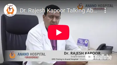 Dr. Rajesh Kapoor's YouTube Video thumbnail. He is sitting in his cabin and posing for the camera
