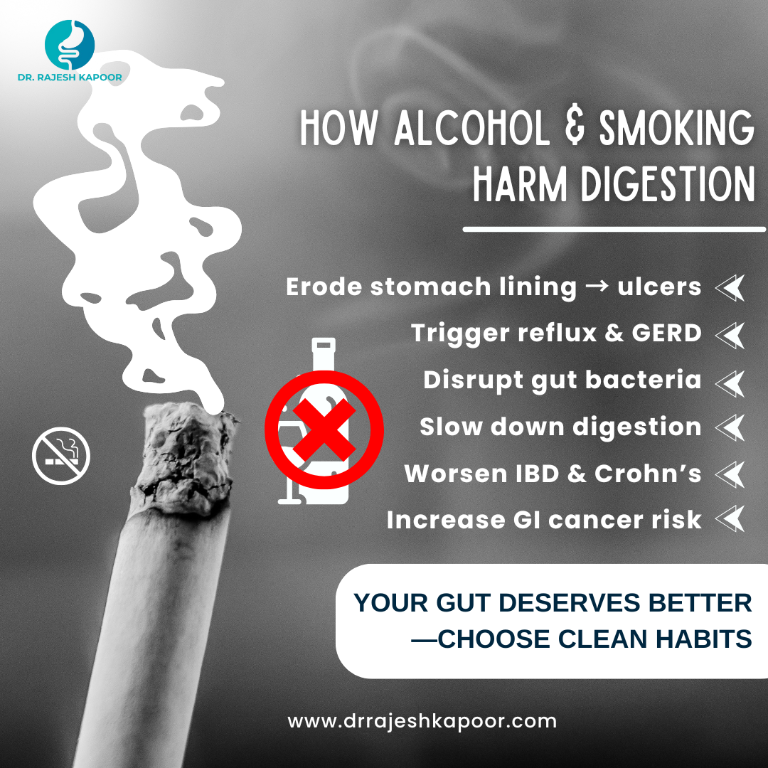 How Alcohol and Smoking Affect Your Digestive Tract